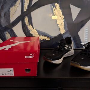 Puma Women's Black and Navy Trainers